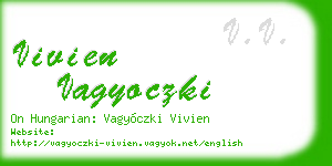 vivien vagyoczki business card